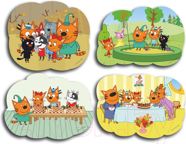 Изображение товара Набор пазлов Topgame Три кота / 01600