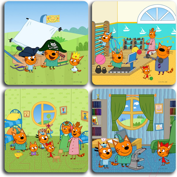 Изображение товара Набор пазлов Topgame Три кота / 01603