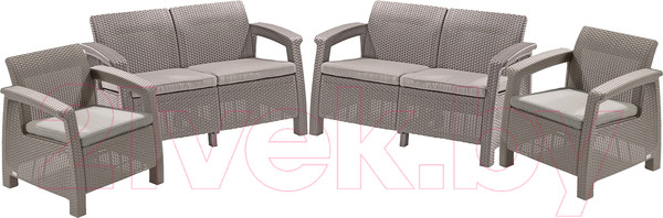 Изображение товара Комплект садовой мебели Keter Corfu Rest Set / 241723 (капучино)