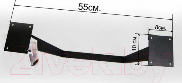 Изображение товара Подстолье Duck & Dog Лофт П 85x55 / ПЛ.Ч.850 (черный)