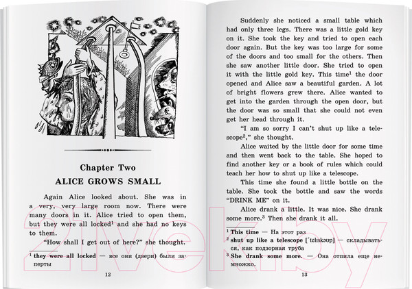 Изображение товара Учебное пособие Айрис-пресс Алиса в Стране Чудес. Домашнее чтение (Кэрролл Л.)