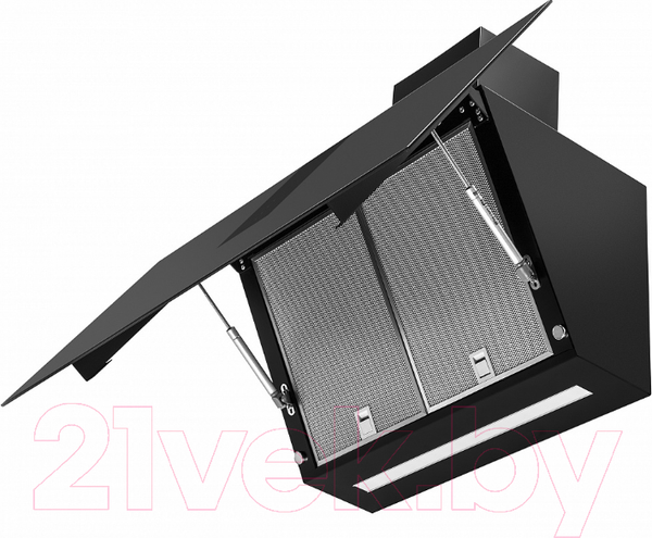 Изображение товара Вытяжка наклонная Maunfeld Aurora 90 (черный матовый)