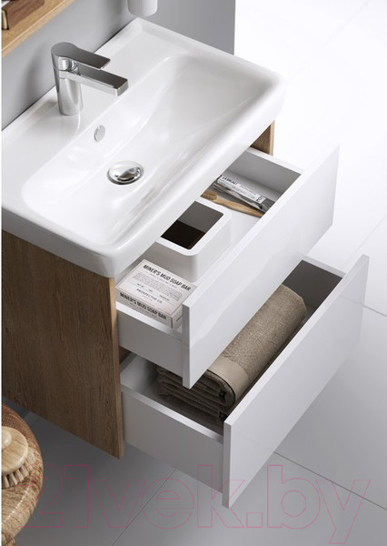 Изображение товара Тумба с умывальником Aqwella Сити 60 / SI0106DB/CI0106DB (подвесная)