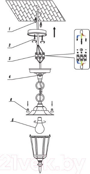 Изображение товара Светильник уличный FAVOURITE London 1808-1P