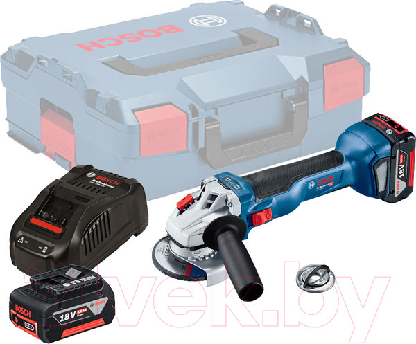 Изображение товара Профессиональная угловая шлифмашина Bosch GWS 18V-10 Solo (0.601.9J4.004)