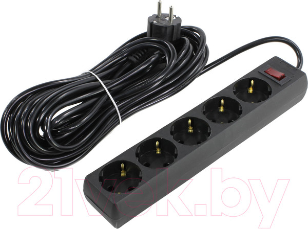Изображение товара Сетевой фильтр ExeGate SP-5-10B (5 розеток, 10м, черный)