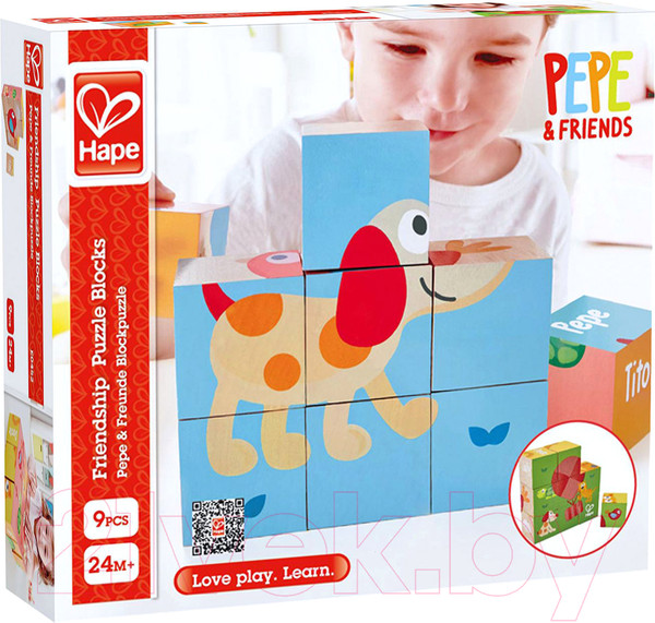 Изображение товара Развивающий игровой набор Hape Кубики Лили / E0452-HP