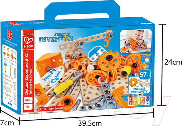 Изображение товара Конструктор Hape Делюкс комплект / E3032-HP (57эл)