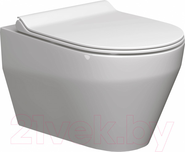 Изображение товара Унитаз подвесной Керамин Бари R Нова СК (с сиденьем Slim микролифт)