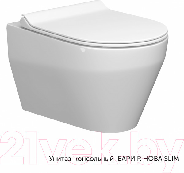 Изображение товара Унитаз подвесной Керамин Бари R Нова СК (с сиденьем Slim микролифт)