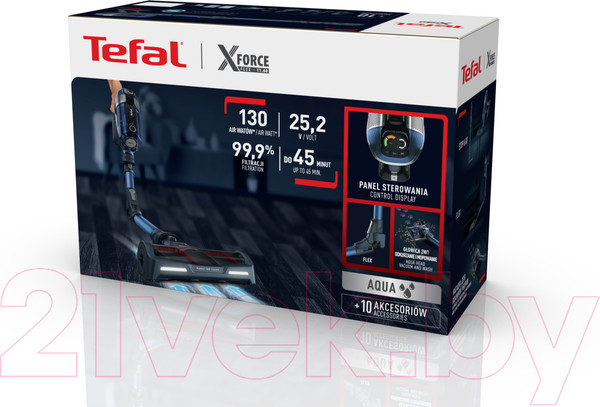 Изображение товара Вертикальный пылесос Tefal TY9890WO