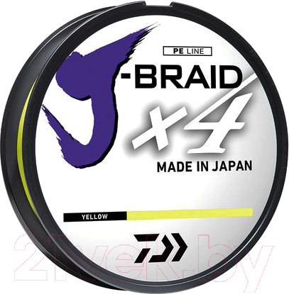 Изображение товара Леска плетеная Daiwa J-Braid Grand X4 0.19мм 135м / 12740-019RU (желтый)