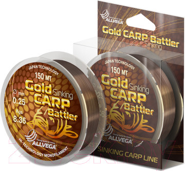 Изображение товара Леска монофильная Allvega Gold Carp 0.30мм 150м / LGCB15030 (коричневый)