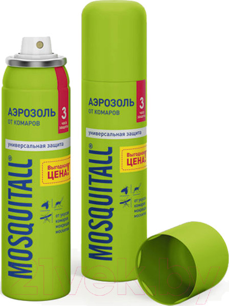 Изображение товара Аэрозоль от насекомых Mosquitall Универсальная защита (150мл)