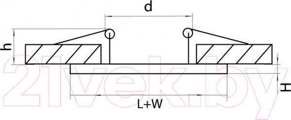 Изображение товара Точечный светильник Lightstar Domino D51606