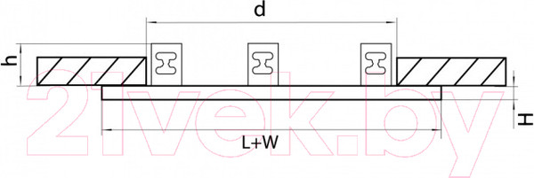 Изображение товара Комплект точечных светильников Lightstar Domino D537060706