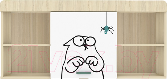 Изображение товара Полка Аквилон Кот №7 (туя светлая/белый)