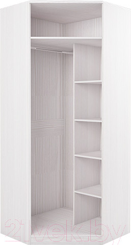 Изображение товара Шкаф Аквилон Азалия №23 с зеркалом (бодега белый)