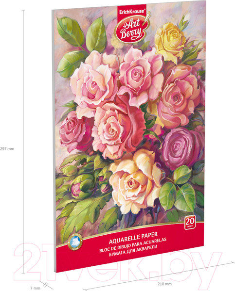 Изображение товара Альбом для рисования Erich Krause ArtBerry Розы / 45439