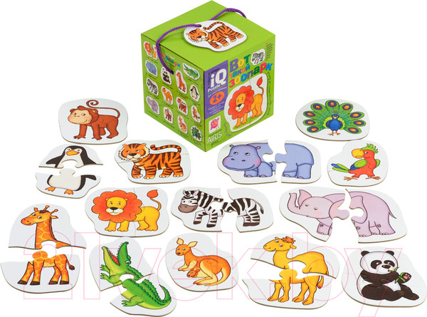 Изображение товара Развивающая игра Айрис-пресс Для самых маленьких 2+. Вот такой зоопарк. Пазлы