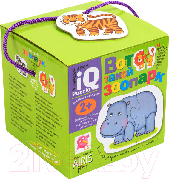 Изображение товара Развивающая игра Айрис-пресс Для самых маленьких 2+. Вот такой зоопарк. Пазлы