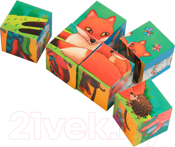 Изображение товара Развивающая игра Айрис-пресс Умные кубики. Фигурные 6 шт. Мой малыш