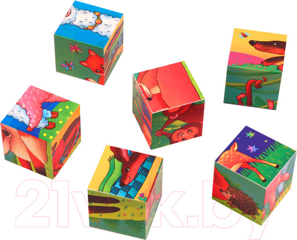 Изображение товара Развивающая игра Айрис-пресс Умные кубики. Фигурные 6 шт. Мой малыш