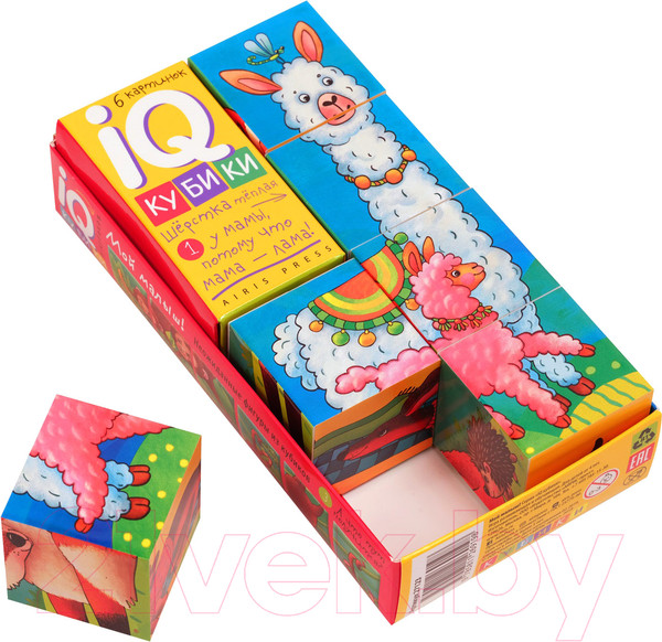 Изображение товара Развивающая игра Айрис-пресс Умные кубики. Фигурные 6 шт. Мой малыш
