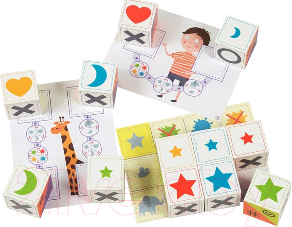 Изображение товара Развивающая игра Айрис-пресс Умные кубики. Логика. 60 игр для развития логики