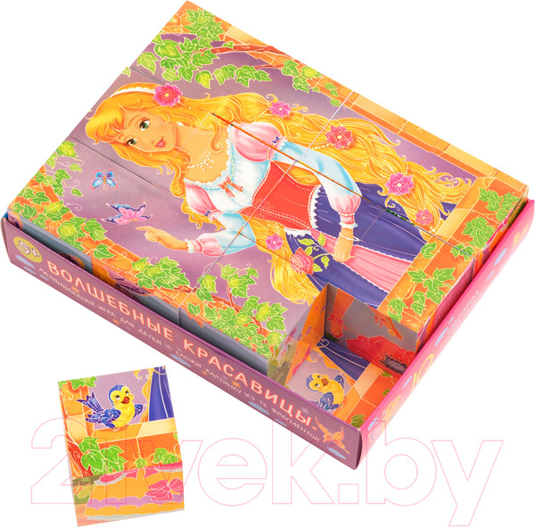 Изображение товара Развивающая игра Айрис-пресс Умные кубики в поддончике. Волшебные красавицы (12шт)