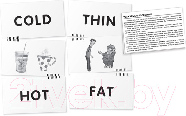 Изображение товара Развивающие карточки Айрис-пресс Англ5. Толстый кот. Читаем сочетания слов. Level 5 (Клементьева Т.Б.)