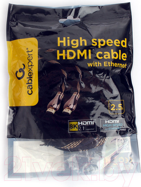 Изображение товара Кабель Cablexpert CCP-HDMI8K-2.5M (2.5м)