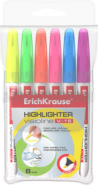 Изображение товара Набор маркеров Erich Krause Visioline V-15 / 30971