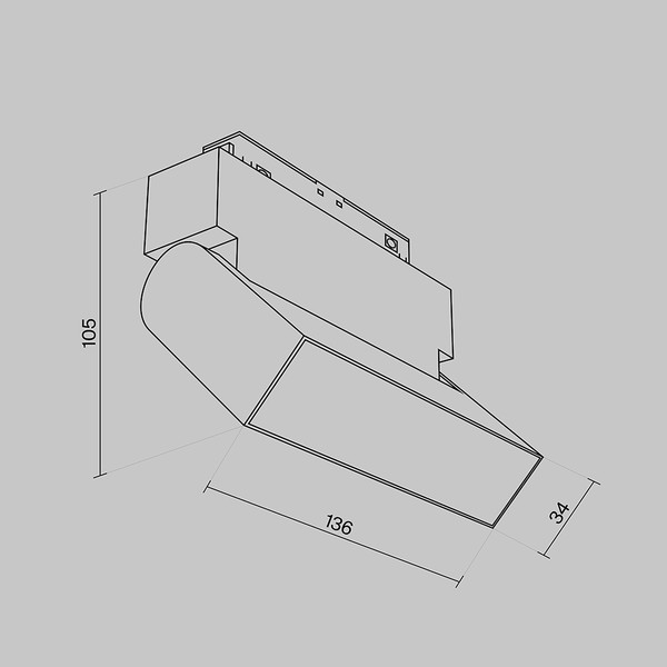 Изображение товара Трековый светильник Maytoni TR013-2-10W3K-B