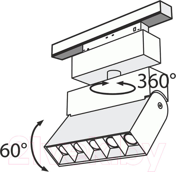 Изображение товара Трековый светильник Maytoni TR015-2-10W3K-B