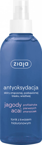Изображение товара Тоник для лица Ziaja Acai Berry с гуалуроновой кислотой (200мл)