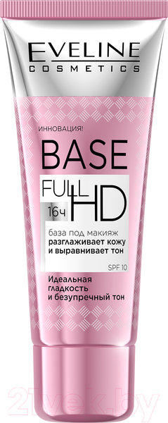 Изображение товара Основа под макияж Eveline Cosmetics Base Full Hd разглаживающе-выравнивающая (30мл)