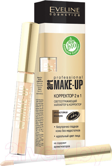 Изображение товара Корректор Eveline Cosmetics Art Professional Make-Up 04 Light 2 в 1 (7мл)