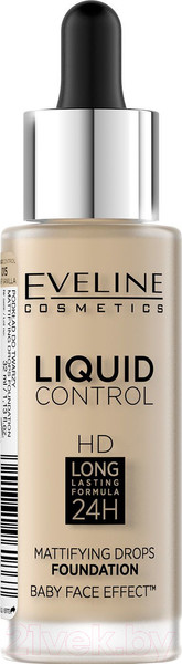 Изображение товара Тональный крем Eveline Cosmetics Liquid Control №015 Light Vanilla инновационный жидкий (32мл)