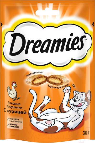 Изображение товара Лакомство для кошек Dreamies С курицей (30г)