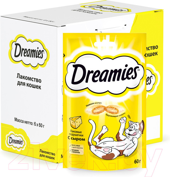 Изображение товара Лакомство для кошек Dreamies С сыром (60г)