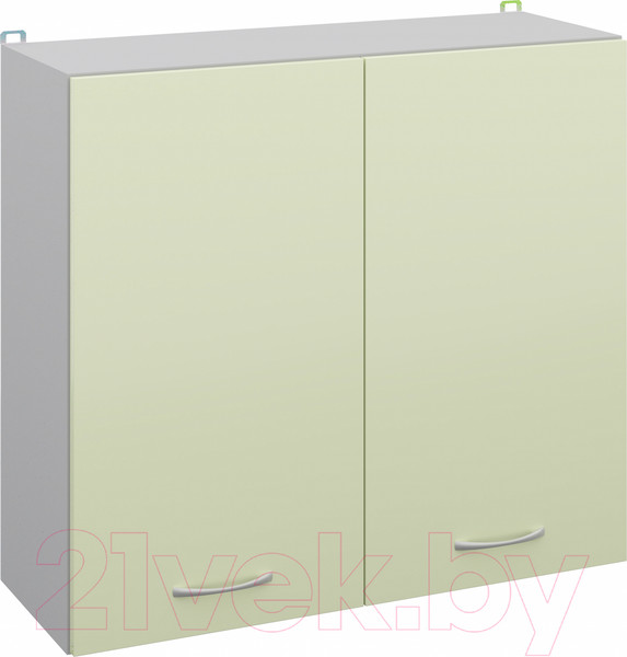 Изображение товара Шкаф навесной для кухни Кортекс-мебель Корнелия Лира ВШ80 (салатовый)