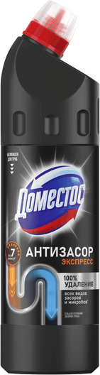 Изображение товара Средство для устранения засоров Domestos Для труб (750мл)