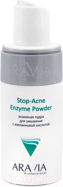 Изображение товара Пудра для умывания Aravia Professional С азелаиновой кислотой Stop-Acne Enzyme Powder (150мл)