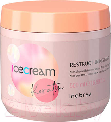 Изображение товара Маска для волос Inebrya Restructuring кератиновая укрепляющая (500мл)
