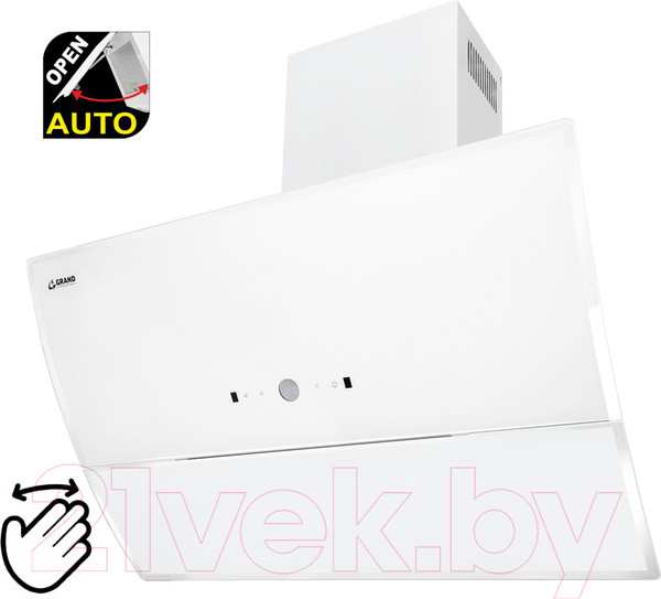 Изображение товара Вытяжка наклонная Grand Turino GC 90 (белый)
