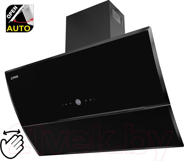 Изображение товара Вытяжка наклонная Grand Turino GC 90 (черный)