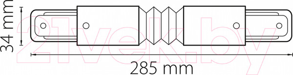 Изображение товара Коннектор для шинопровода Lightstar Barra 502156 (белый)