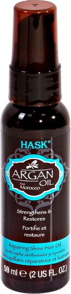 Изображение товара Масло для волос HASK Для восстановления и придания блеска волосам с экстрактом арганы (59мл)