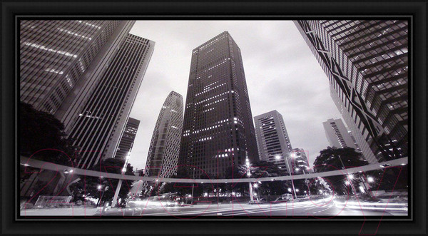 Изображение товара Картина Декарт Городской черно-белый пейзаж 8Л1996